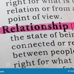Brilliant Definition Of Relationship Stock Image Dictionary Fake Word