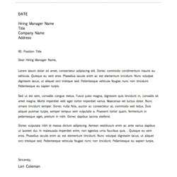 Magnificent Ms Word Cover Letter Template Collection