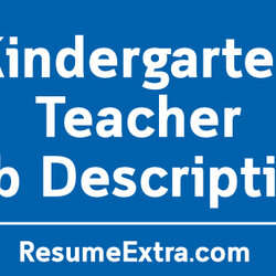 Perfect Kindergarten Teacher Job Description Sample