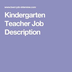 Fine Kindergarten Teacher Job Description Teachers Jobs For Sight Words