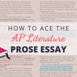 How To The Literature Prose Essay