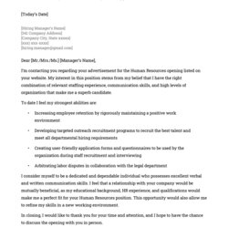 Wonderful Cover Letter For Human Resource Coordinator Example Resources Hr Template