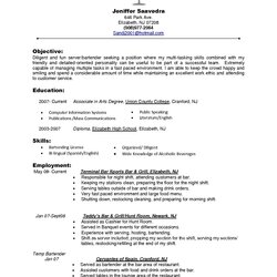 High Quality Server Resume Objective Samples That You Can Imitate