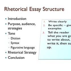 Outstanding Sample Rhetorical Analysis Excelsior College Owl Essay Rhetoric Examples Strategies Write Outline