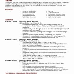 Wizard Restaurant Manager Resume Examples Inspirational Best