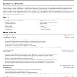 Preeminent Medical Technologist Resumes Rocket Resume Exquisite Template