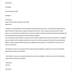High Quality Cover Letters For Job Applications Letter