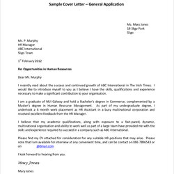 Admirable Free Sample Cover Letter For Job In Ms Word Application