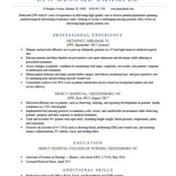 Resume Example Free Sample For Download Template