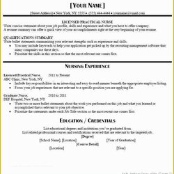 Free Resume Template Download Of Best Templates For Registered Nurses