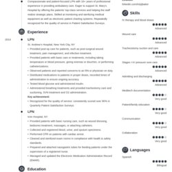 Sterling Licensed Practical Nurse Resume Sample Tips Examples Subscribers Example Template