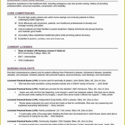 Spiffing Free Resume Templates For Nurses Of Licensed Practical Immigrant Grad Rn Nurse Example