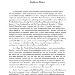 Perfect Definition Essay Poem Analysis