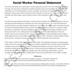 Smashing Social Worker Personal Statement Essay Example For Free Words