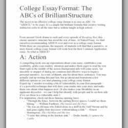 Terrific Greatest College Essay Examples