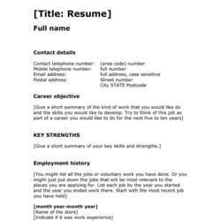 Wizard Resume Template In Word And Formats Name Put