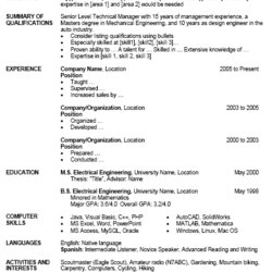 Capital Free Resume Template For Microsoft Word Format Templates Table Outline Resumes Sample Curriculum Job
