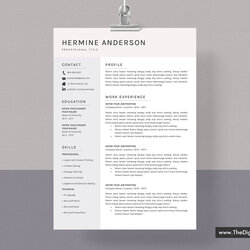 Matchless Modern Resume Template Microsoft Word Templates