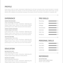 Marvelous Word Resume Templates With Free Download New