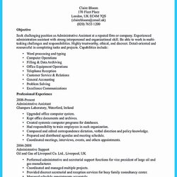 Medical Assistant Resume Objective Examples Entry Level In Administrative Virtual Job Receptionist