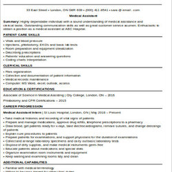 Magnificent Free Medical Assistant Resume Objective Templates In Ms Word Entry Level