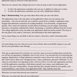 Marvelous Best College Application Essay Examples Format Guide Admission About Yourself