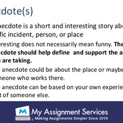 Everything You Need To Know About Writing Flawless Anecdotes Anecdote