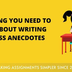Champion Everything You Need To Know About Writing Flawless Anecdotes Anecdote How Write An