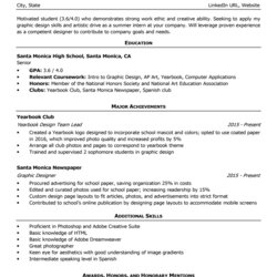 Supreme High School Resume Template Writing Tips Companion Student Sample Examples Format
