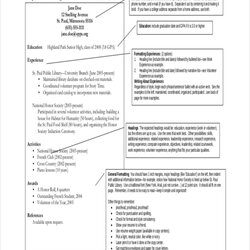 Exceptional High School Student Resume Templates Doc Experience Template Resumes With
