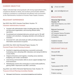 Supreme High School Resume Examples For Graduate Example