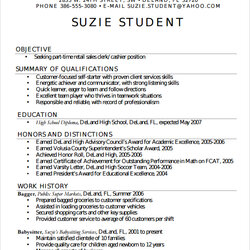 Legit Resume Examples For Students Template Business School High Student Simple Templates Resumes Sample