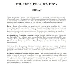 Sterling College Essay Format Templates Examples What Write Application Admission Thesis How To