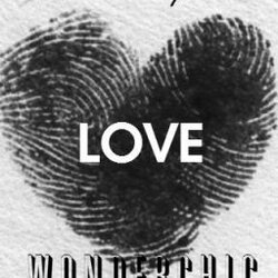 An Image Of Fingerprint Heart With The Words Love And Wording