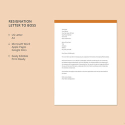 Peerless Short Resignation Letter Templates Free Word Format Download Template Boss Sample Job Retraction