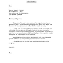 Perfect Sample Resignation Letter To An Employer Sales Letters Template Resume Business Format Cover Write