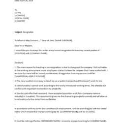 Wonderful Best Resignation Letter To Boss Templates At Template