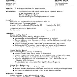 Great Resume Objective Statement Examples For Teachers Top Teacher Level Short Write Perfect Any Articles