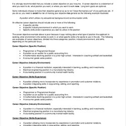 The Highest Quality Free Sample Objective For Resume Templates In Ms Word Teacher