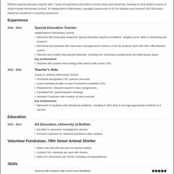 Cool Examples Of Objectives For Teaching Resume Example Gallery