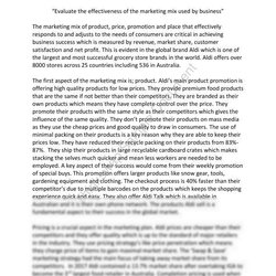 Wonderful Marketing Mix Essay Year Business Studies