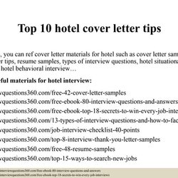 Magnificent Hotel Manager Cover Letter