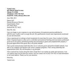Tremendous Medical Receptionist Cover Letter Examples