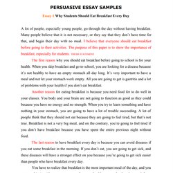 The Highest Quality Sample Persuasive Essays For High School Students Concept Of Logic Essay