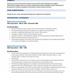 Great Medical Records Specialist Resume Samples Example