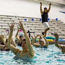 The Highest Standard Water Aerobics Combines Fitness And Fun Health Exercises Instructor Warm January Sanchez