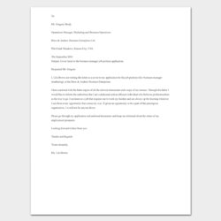 Great Cover Letter Template For Word Format Business