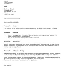 Very Good Cover Letter Template In Word And Formats