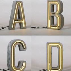 The Highest Quality Concrete And Neon Indoor Outdoor Letters By Rated Original