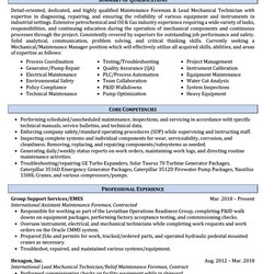 High Quality Maintenance Resume Sample Example For Technicians Ricky Prepared Clients Below